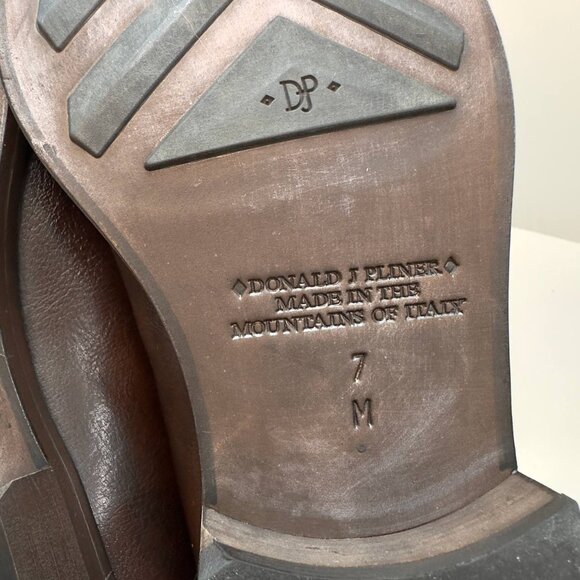 Donald J Pliner REX-2830 Men’s Leather Shoes – Espresso – Size 7M – Made in Ital - Picture 9 of 10